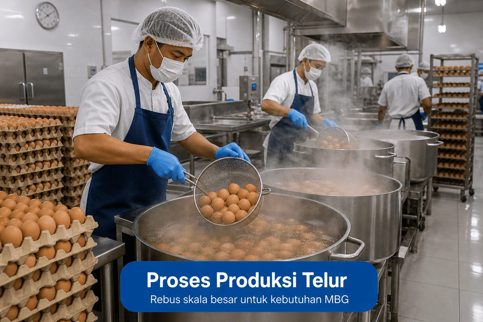 Dapur Produksi Telur Skala Besar